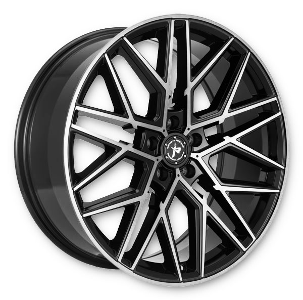 Impact Racing Wheels 602 18x8 Gloss Black With Machined Face 5x114.3 +40mm 73.1mm