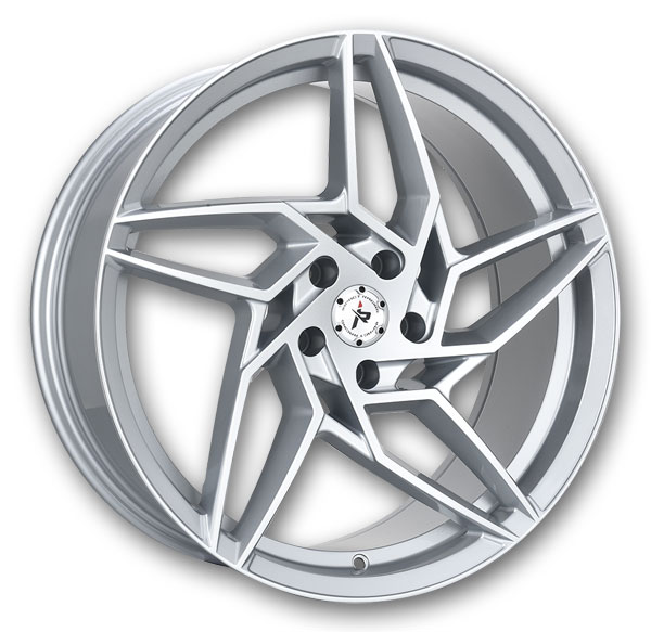 Impact Racing Wheels 605 20x8.5 Silver 5x120 +35mm 73.1mm