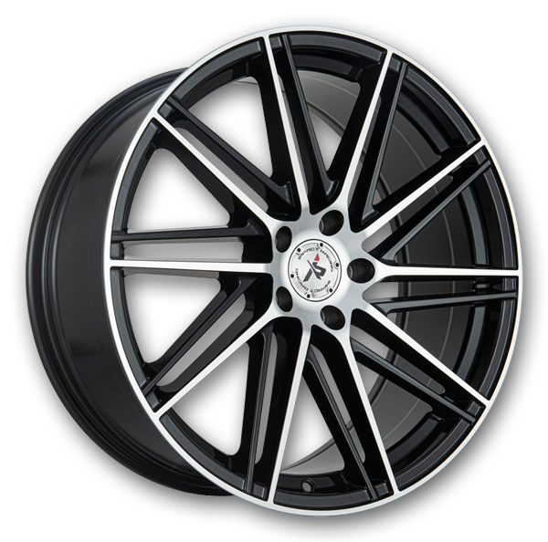 Impact Racing Wheels 609 20x8.5 Gloss Black With Machined Face 5x114.3 +35mm 73.1mm
