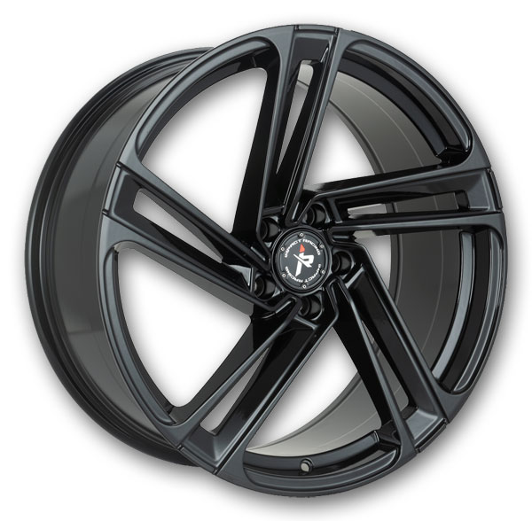 Impact Racing Wheels 610 20x8.5 Gloss Black 5x114.3 +35mm 73.1mm