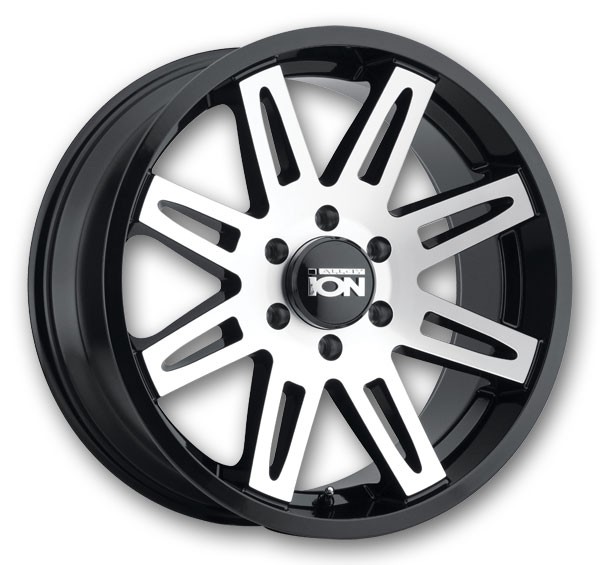 Ion Wheels 142 18x9 Black with Machined Spokes 6x135 +0mm 87.1mm