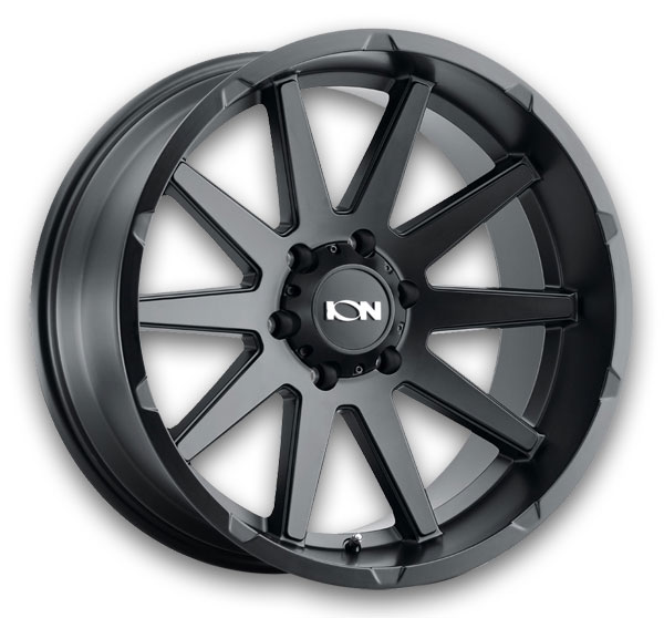 Ion Wheels 143 20x10 Matte Black 8x180 -19mm 124.2mm