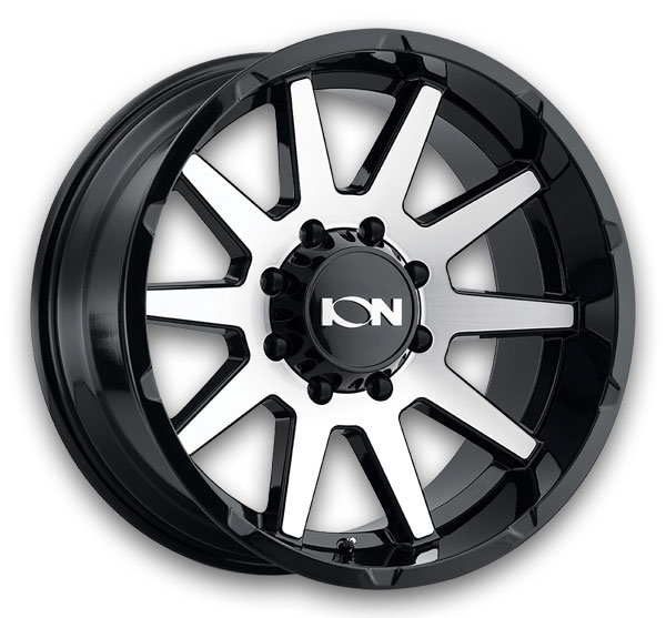 Ion Wheels 143 18x9 Gloss Black/Machined Face 5x139.7 +0mm 108mm