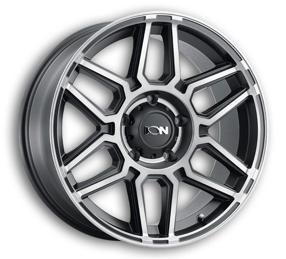 ION Wheels 146 17x9 Matte Black with Machined Dark Tint 8x165.1 +0mm 125.2mm