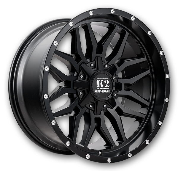K2 Off-Road Wheels K16 Rage 20x9 Matte Black 6x135/6x139.7 +0mm 108mm