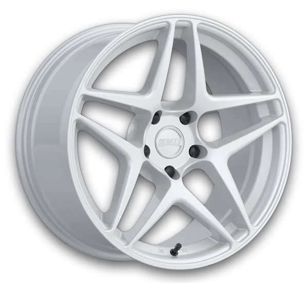 Kansei Wheel Wheels Astro 19x10.5 Gloss White 5x120 +22mm 72.56mm