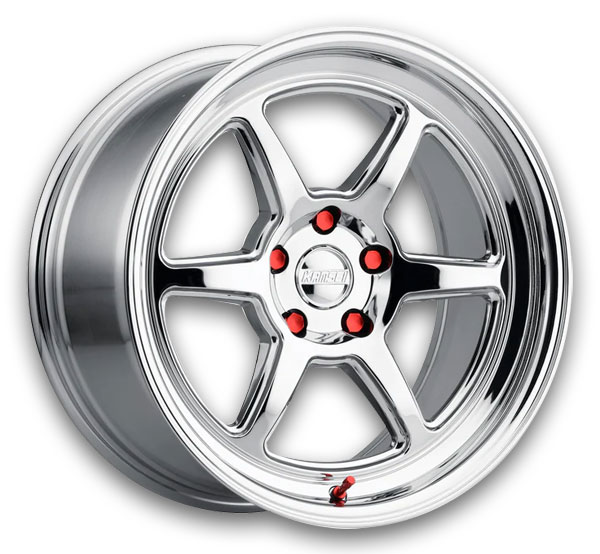 Kansei Wheel Wheels Roku 18x9.5 Chrome 5x120 +22mm 72.56mm