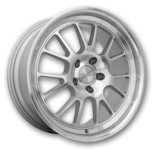 Klutch Wheels SL14 18x8.5 Silver Machined 5x120 +35mm 73.1mm