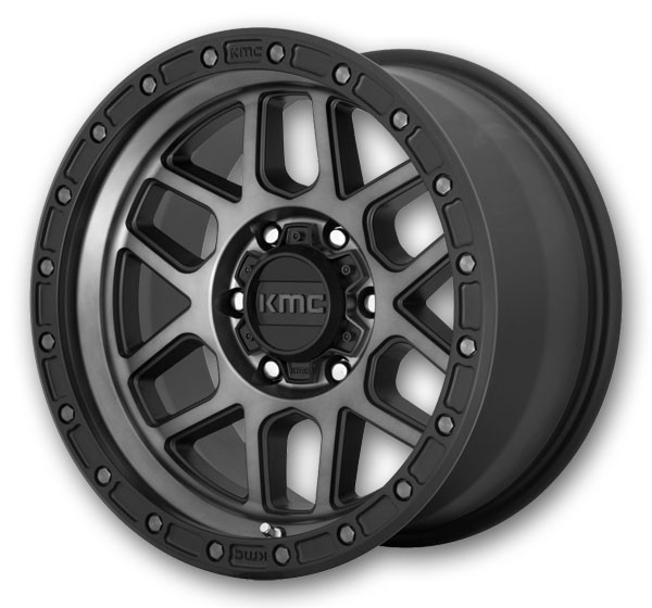 KMC Wheels Mesa 18x9 Satin Black with Grey Tint 8x165.1 +18mm 125.1mm