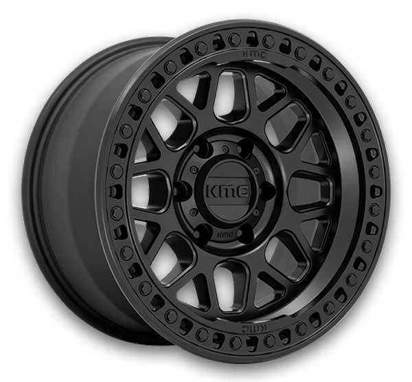 KMC Wheels GRS 17x8.5 Satin Black 5x127 0mm 71.5mm