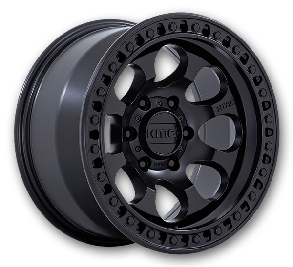 KMC Wheels Riot SBL 17x8.5 Satin Black 6x135 +10mm 87.1mm