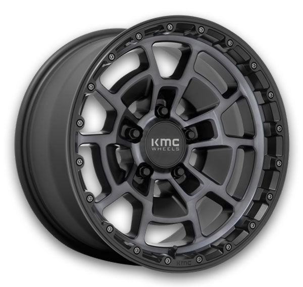 KMC Wheels Summit 16x8 Satin Black with Gray Tint 6x120 +0mm 66.9mm