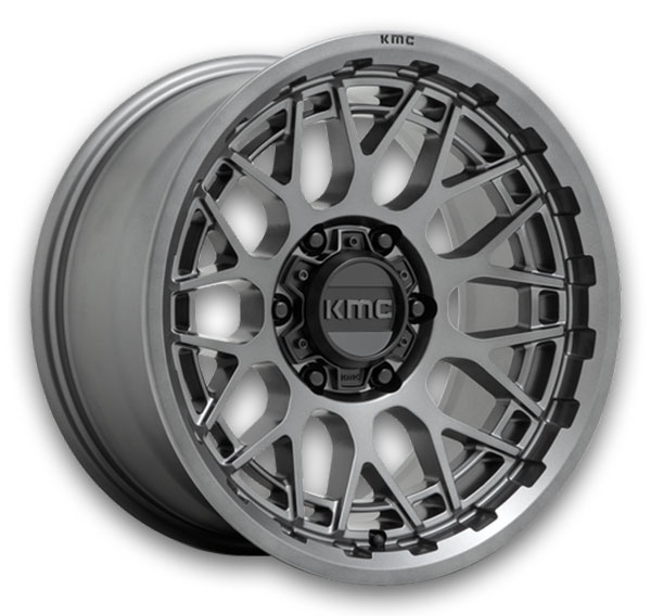 KMC Wheels Technic 17x8.5 Anthracite 6x139.7 +18mm 106.1mm