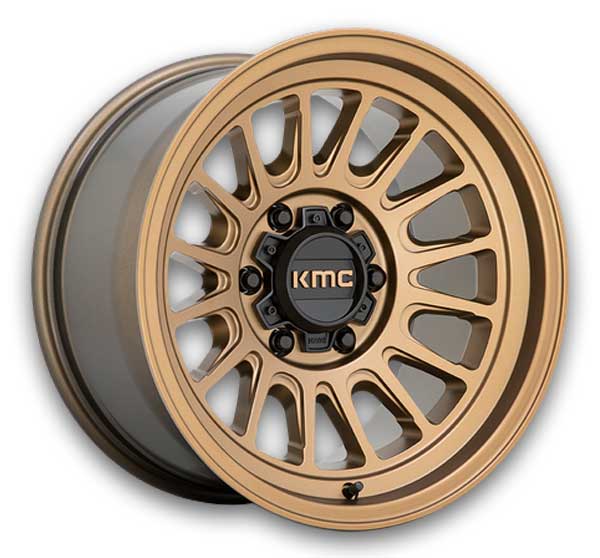 KMC Wheels Impact OL 17x9 Matte Bronze 5x127 -12mm 71.5mm