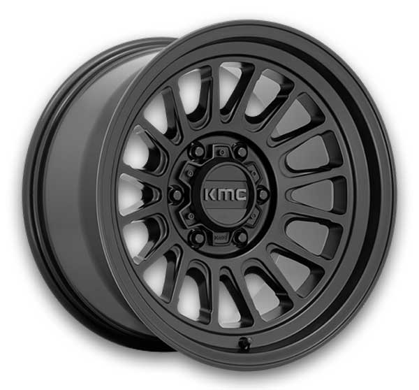 KMC Wheels Impact OL 17x8.5 Satin Black 6x135 +0mm 87.1mm
