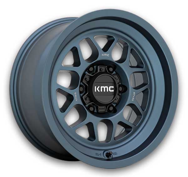 KMC Wheels Terra     18x8.5 Metallic Blue 6x139.7 -10mm 106.1mm