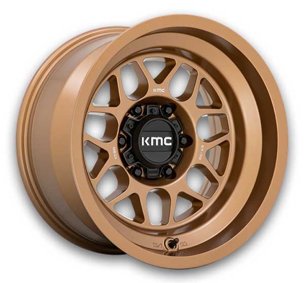 KMC Wheels Terra 17x9 Matte Bronze 6x139.7 -38mm 106.1mm