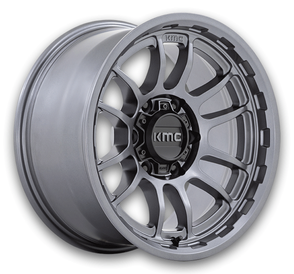 KMC Wheels Wrath 17x8.5 Matte Anthracite 5x127 -10mm 71.5mm