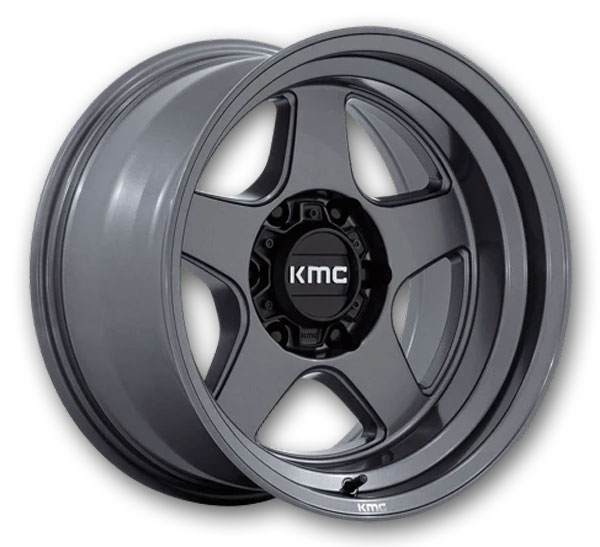 KMC Wheels LOBO 17x9 Matte Anthracite 5x127 -38mm 71.5mm