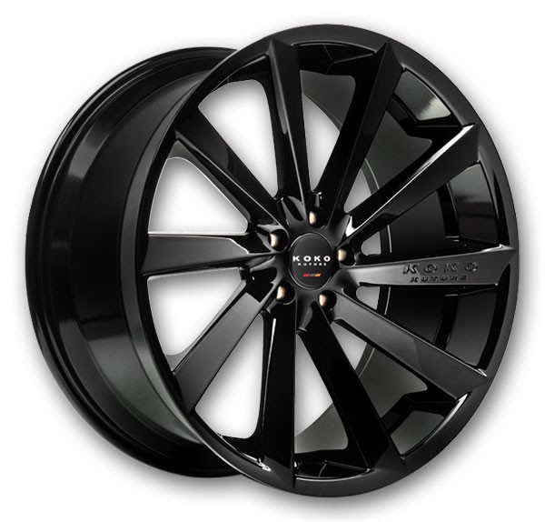 Koko Kuture Wheels Kapan 22x10.5 Gloss Black 5x114.3 +40mm 73.1mm