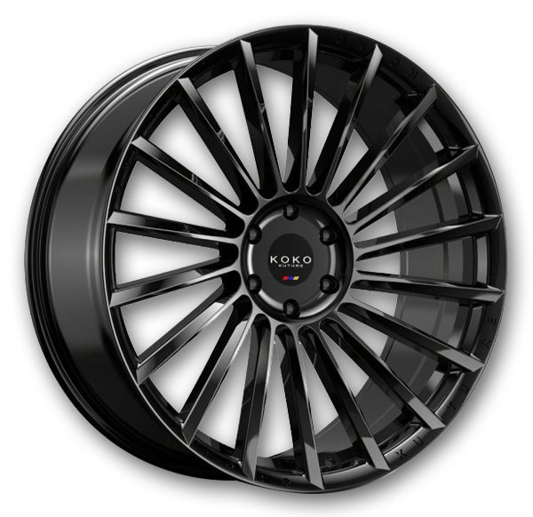 Koko Kuture Wheels Urfa FF 24x9.5 Gloss Black  +10mm 72.56mm