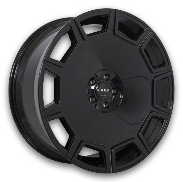 Koko Kuture Wheels Sicily 22x9 Gloss Black  +15mm 66.56mm