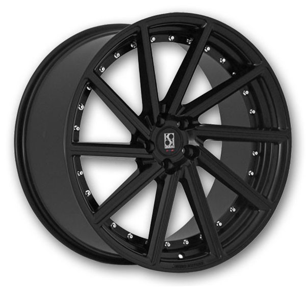Koko Kuture Wheels Surrey 22x9 Semi Gloss Black  15mm 66.56mm