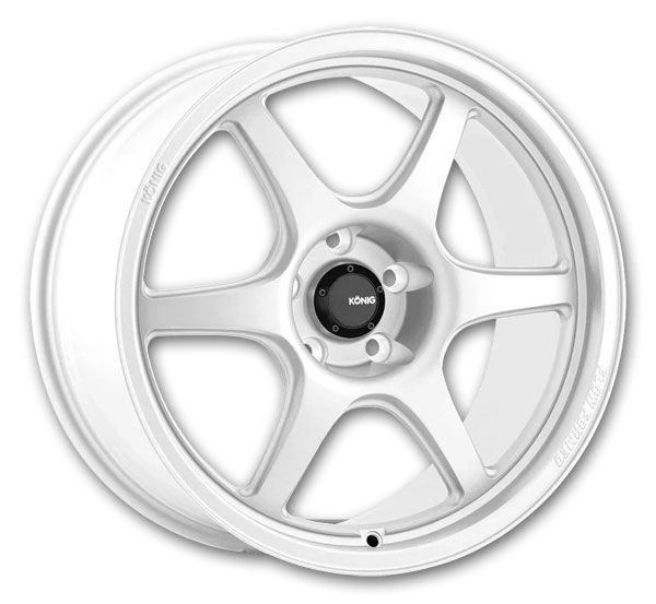 Konig Wheels Hexaform 18x10.5 Gloss White 5x114.3 +18mm