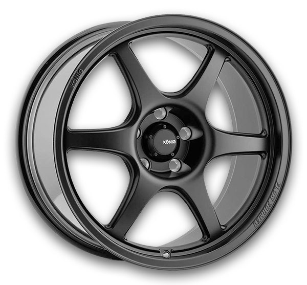 Konig Wheels Hexaform 18x8.5 Matte Black 5x120 +35mm 72.6mm