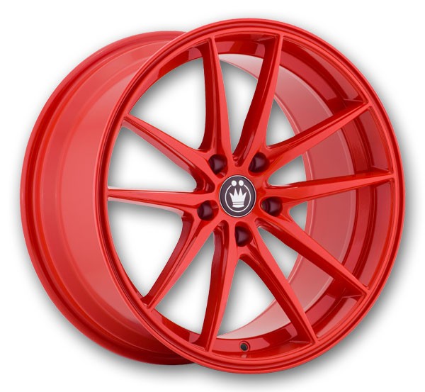 Konig Wheels Oversteer 17x8 Gloss Red 5x114.3 +45mm 73.1mm
