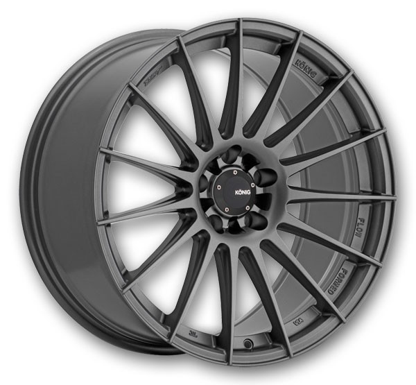 Konig Wheels Rennform 18x8 Matte Grey 5x114.3 +45mm 73.1mm