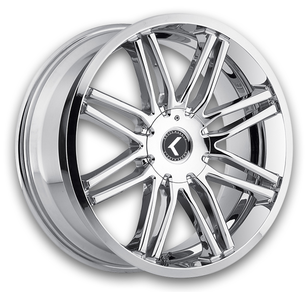 Kraze Wheels KR141 Cray 20x8.5 Chrome 5x114.3/5x120 +35mm 73mm