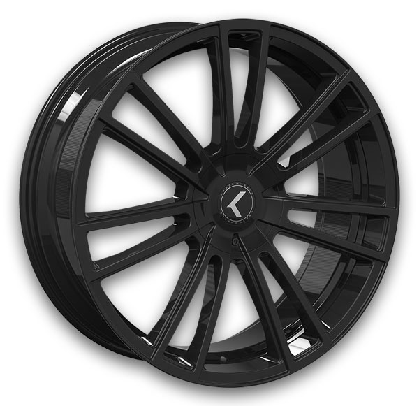 Kraze Wheels KR183 Spectra 22x8.5 Gloss Black 5x114.3/5x120 +38mm 74.1mm