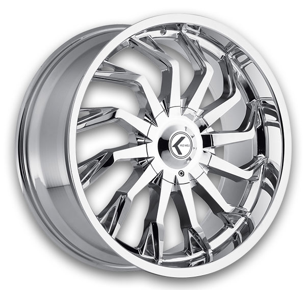 Kraze Wheels KR142 Scrilla 22x9.5 Chrome 5x115/5x120 +18mm 74.1mm