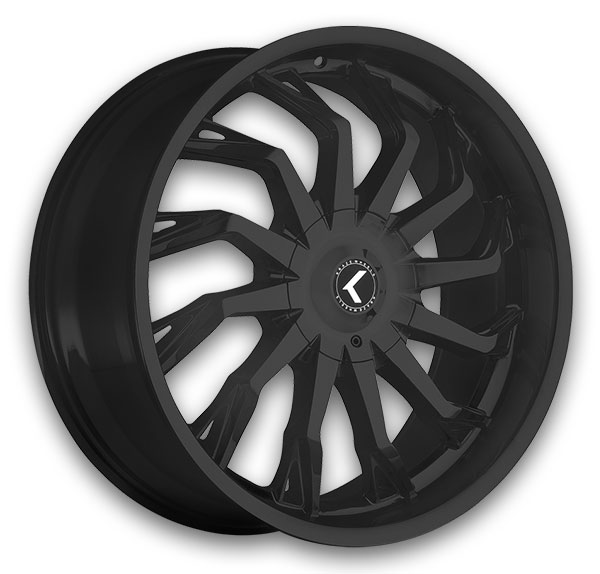 Kraze Wheels KR142 Scrilla 22x9.5 Satin Black 5x115/5x120 +18mm 74.1mm
