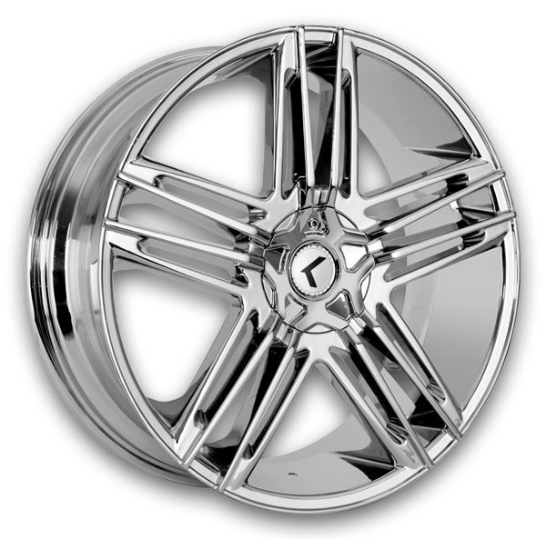Kraze Wheels KR157 Hella 18x8 Chrome 5x108/5x114.3 +40mm 73mm