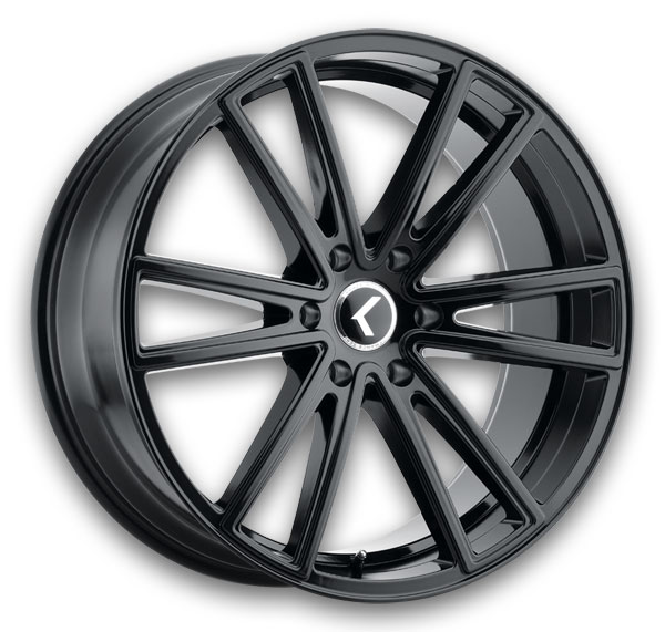 Kraze Wheels KR190 Lusso 17x8 Gloss Black 5x114.3 +38mm 72.62mm