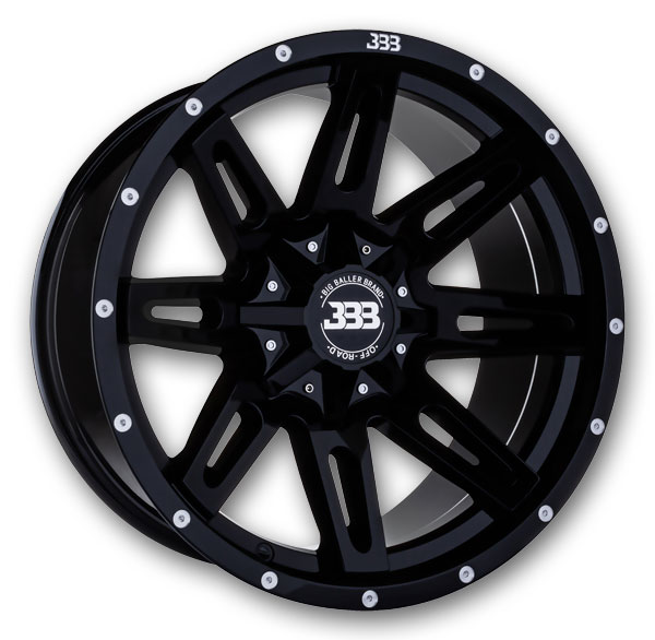 Big Baller Brand Wheels H138 LB4 18x9 Gloss Black 6x135/6x139.7 +0mm 106.1mm