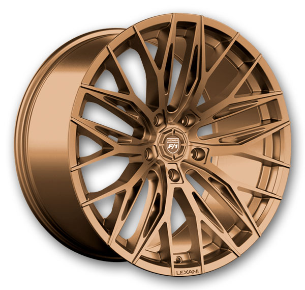 Lexani Wheels Aries 22x10.5 All Bronze 5x120 +25mm 74.1mm