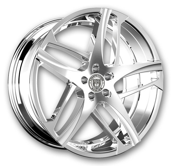 Lexani Wheels Bavaria 20x8.5 Full Chrome 5x115 +35mm 74.1mm