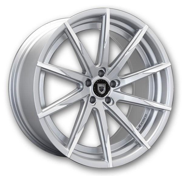 Lexani Wheels CSS-15 22x9 Silver with Machine Tip  +15mm 74.1mm
