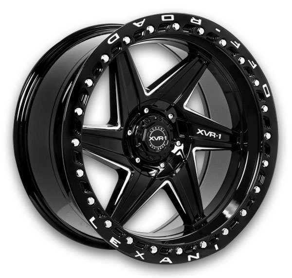 Lexani Offroad XVR-1 Wheels Karma-6 17x9 Gloss Black With CNC Grooves  0mm 74.1mm