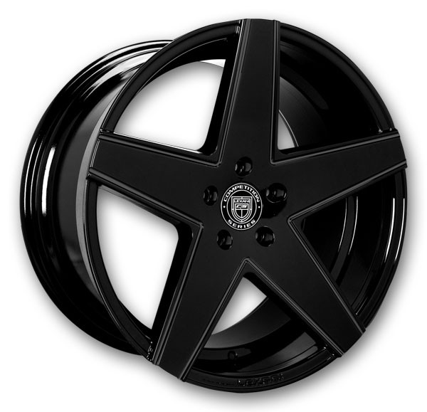 Lexani Wheels Mainz 20x10 Full Gloss Black 5x115 +15mm 74.1mm
