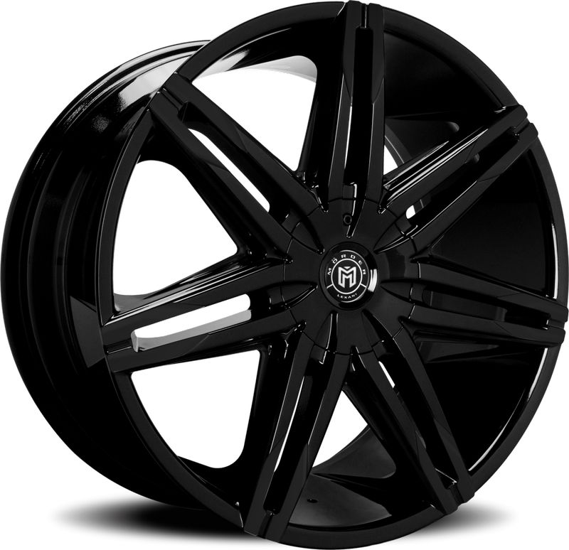 Lexani Wheels MS-648 24x9 Full Gloss Black 6x135/6x139.7 +30mm 87mm