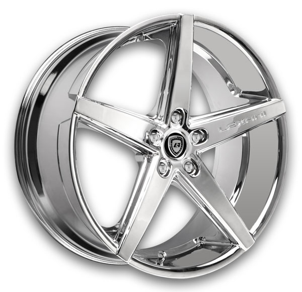 Lexani Wheels R-Four 20x8.5 Full Chrome 5x130 +50mm 74.1mm