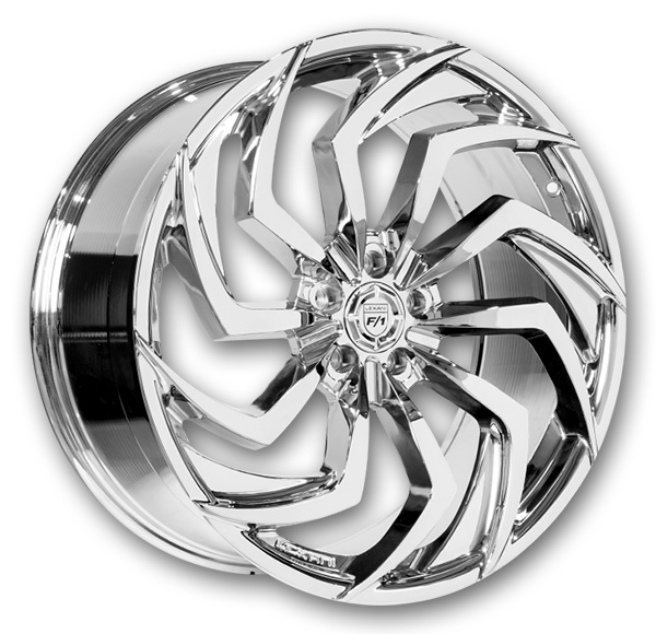 Lexani Wheels Shadow 24x9 Full Chrome  +15mm 74.1mm