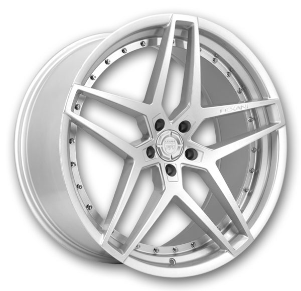 Lexani Wheels Spike 22x10.5 Silver 5x114.3 +35mm 74.1mm