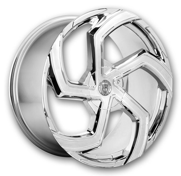 Lexani Wheels Swift 20x10 Full Chrome  +15mm 74.1mm