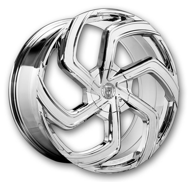 Lexani Wheels Swift-6 24x10 Full Chrome  +15mm 78mm