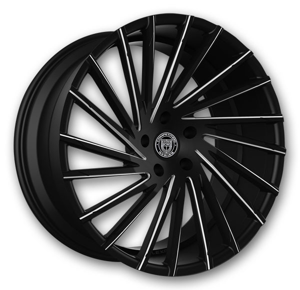 Lexani Wheels Wraith 26x10 Gloss Black/CNC Grooves 6x139.7 +30mm 74.1mm